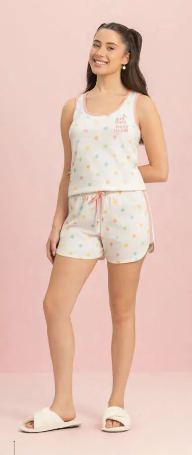 Short Doll Regata coleção Capi Pop — pijama feminino Lua Encantada Verão 2027, ref. 10120265