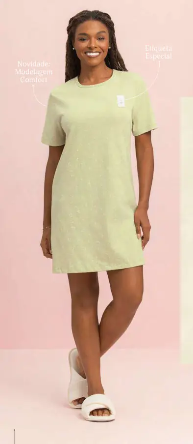 Camisetão — pijama feminino Lua Encantada Verão 2027, ref. 10180194