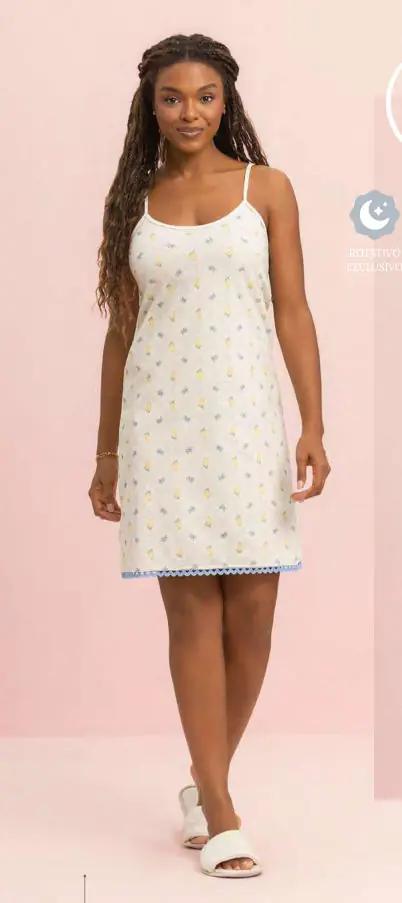 Camisola Alça — pijama feminino Lua Encantada Verão 2027, ref. 10250173