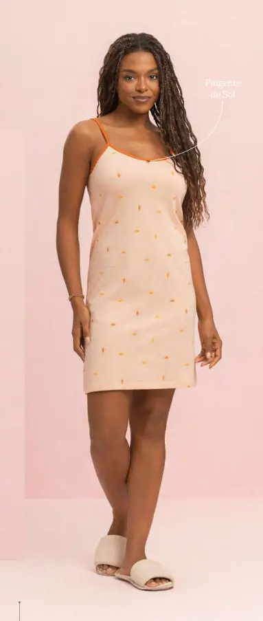 Camisola Alça — pijama feminino Lua Encantada Verão 2027, ref. 10250175