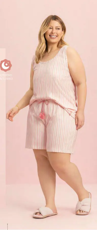 Short Doll Regata Física — pijama feminino Lua Encantada Verão 2027, ref. 10940051
