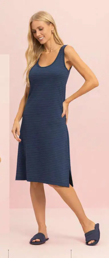 Camisola Regata Física Midi — pijama feminino Lua Encantada Verão 2027, ref. 11400016