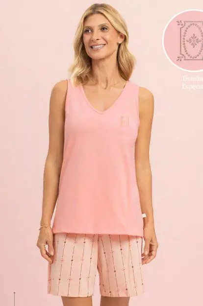 Bermudoll Regata — pijama feminino Lua Encantada Verão 2027, ref. 16600103